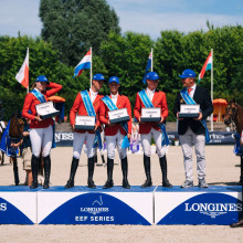 L'équipe belge gagnante à Deauville (© EEF / Cecile Sablayrolles)