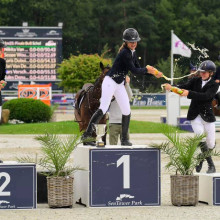 Le podium scolaires avec Nikita Van Der Meerschen et Loris Dubuisson