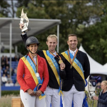 Le podium du championnat de Belgique