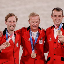 L'équipe belge médaillée (© FEI)