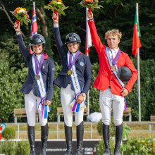 Le podium individuel young riders (© FEI/Riesenbeck International)