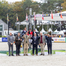 Le podium individuel du CCIO 4* (© Military Boekelo)