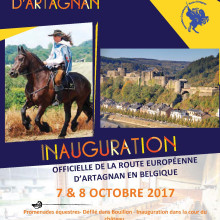 Inauguration de la Route d'Artagnan en Belgique les 7 et 8 octobre 2017 à Bouillon