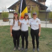 Equipe belge au Championnat d'Europe des jeunes cavaliers de TREC