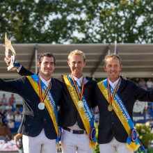 Le podium du championnat de Belgique seniors