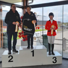 Clarisse Walbrecq sur le podium à Kronenberg