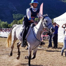 Elisabeth Hardy avec Helwa à Florac @Facebook Olivier Baeyens