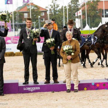 Equipe belge attelage 3ème aux CE Göteborg 2017 (c) HippoEvent Charlotte Widell