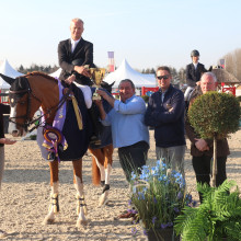 Jérôme Guéry et Grand Cru victorieux au GP de Lier (mars 2017) - Horseman (c)