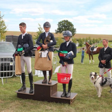 Podium Championnat de Belgique des 4 ans Ciney 2018