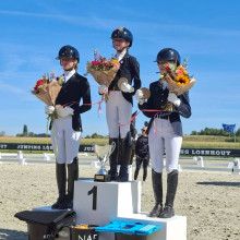 Le podium de la Coupe de Belgique children