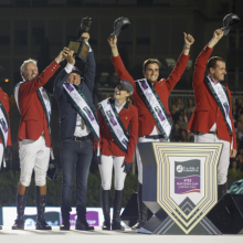 Podium Finale FEI Nations Cup Barcelone (c) FEI