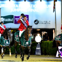 Tour d'honneur de la finale de la FEI Nations Cup à Barcelone (c) FEI