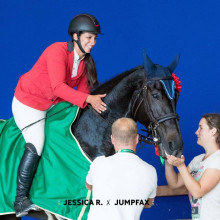 Virginie Thonon - High Tech Vy de Septon - victoire CSI3W  GPW 1M60 El Jadida (c) Jessica R. x Jumpfax