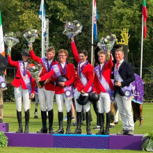 L'équipe belge young riders médaillée au championnat d'Europe
